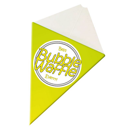 Lime Bubble Waffle Cones 50-1000 pcs