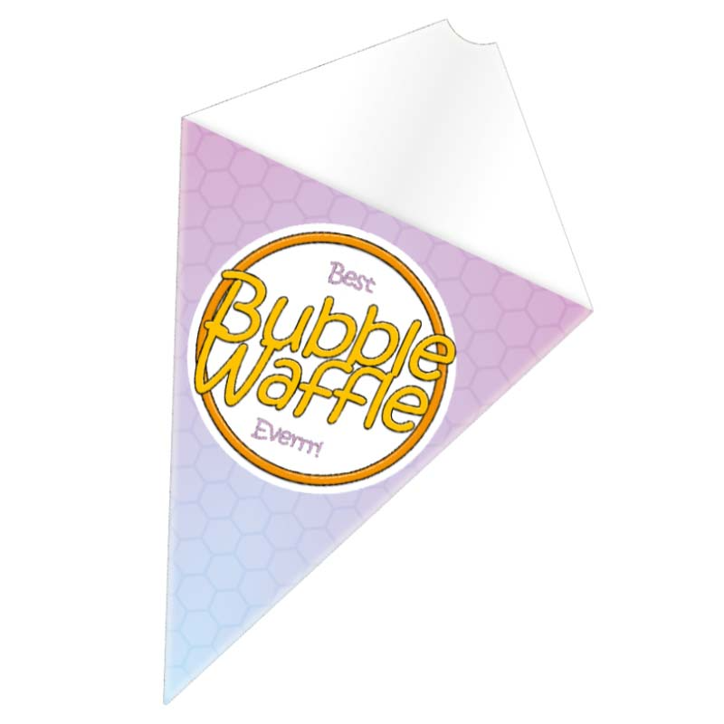 Lilac Bubble Waffle Cones 50-1000pcs