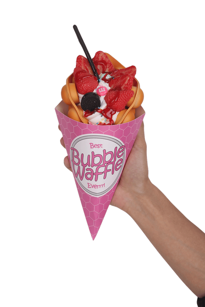 Pink Bubble Waffle Cones 50-1000pcs