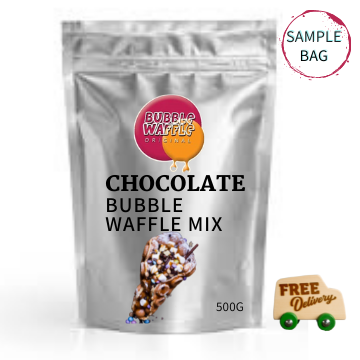 Chocolate bubble waffle mix-Sample Bag-500g